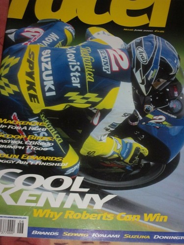 Motorcycle racer triumph - racer,