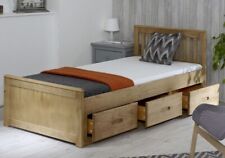 Solid Pine Captains Bed - 3ft