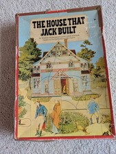 The House that Jack Built 18 piece jigsaw puzzle game with book and cards 1982