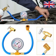 R134A Car Air Conditioning Refrigerant Recharge Measuring Set Hose Gas Gauge Kit