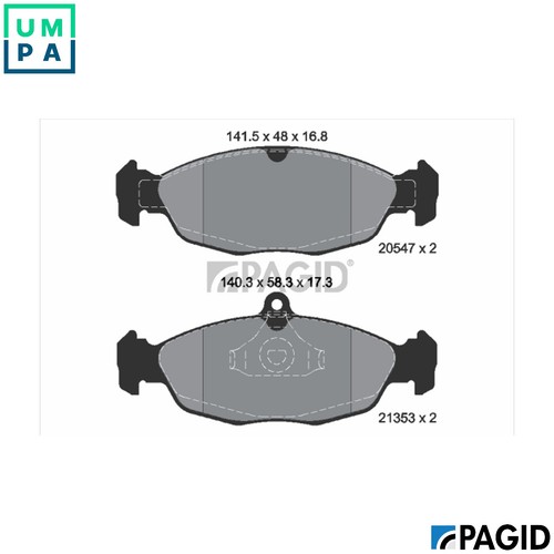 Brake pad set disc - pad,