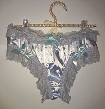 💙 Blue Satin Lace Frilly