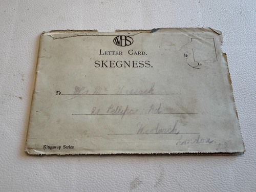 Original skegness 1911 letter - skegness,