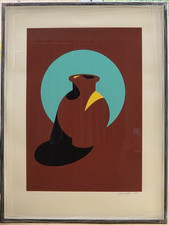 Patrick Caulfield Limited Edition Signed & Framed Print - Brown Pot