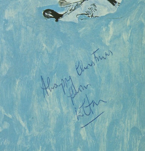 Elton john signed blue - elton,