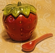 Vintage strawbeery jam - strawbeery,