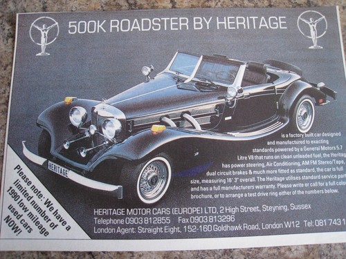 Heritage motor cars - heritage,