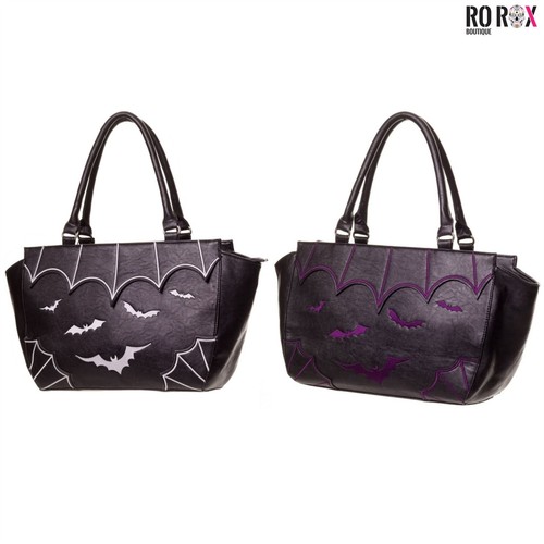 Banned bats handbag faux - handbag,
