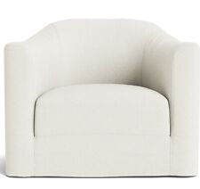 LOAF Tubbins Accent Chair in Clotted Cream Clever Slubby Linen