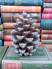 Vintage Large Pine Tree Cone Shape Candle Excellent Condition Christmas ?