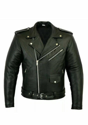 Classic men leather moto - classic,