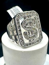 Mens dollar ring cz signet
