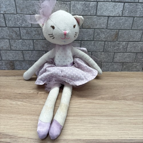 Ballerina cat rag doll - rag, 12"