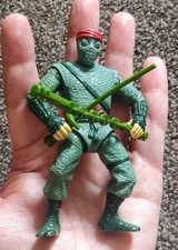 VINTAGE TEENAGE MUTANT NINJA TURTLES MOVIE STAR FOOT SOLDIER + WEAPONS (1992) 