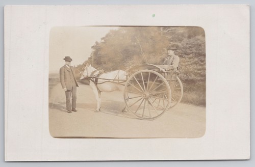 Rppc two men - rppc,