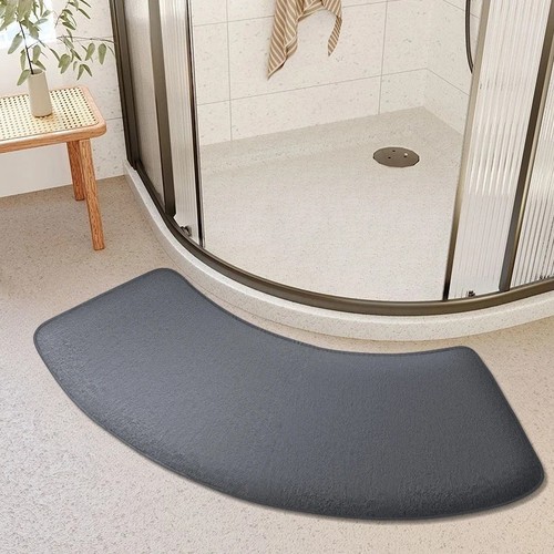 Bathroom absorbent mat - bathroom, curved