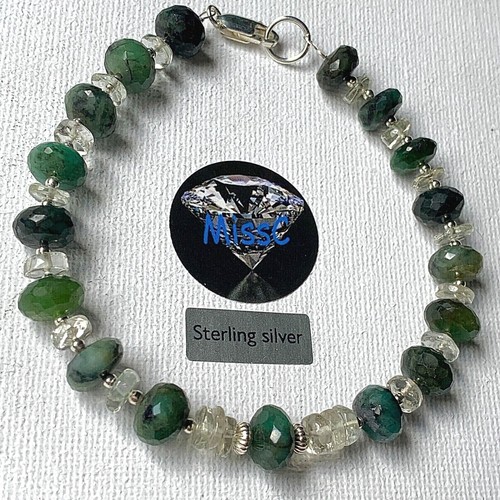 Emerald and prasiolite - prasiolite, (green