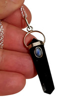 Moonstone black tourmaline - moonstone,
