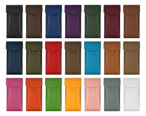 Genuine leather glasses case - genuine,