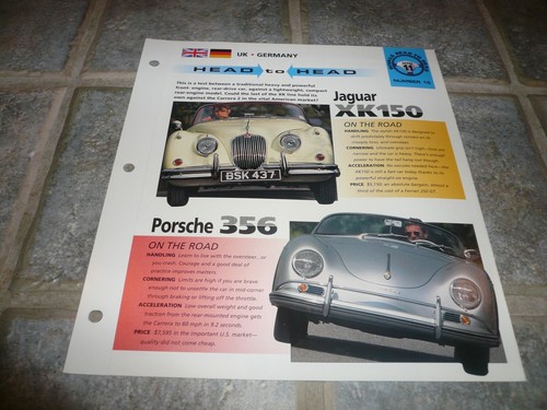 Jaguar xk150 and porsche 356 - and,