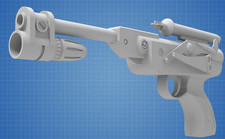 DL-18 Blaster Pistol 1:1 Scale 3D Print Replica Star Wars Cosplay