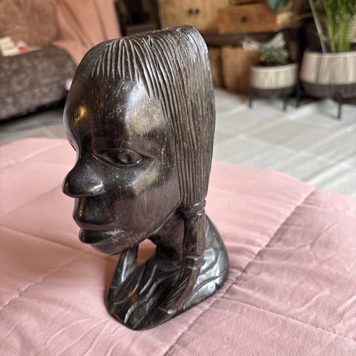 Vintage african bust sculpture - bust,
