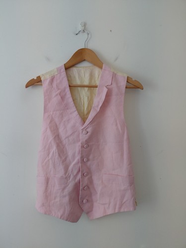 Oliver brown linen waistcoat - oliver,