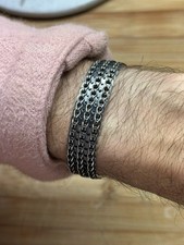 Vintage Solid 835 Silver Wide