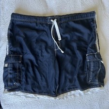 Vtg NoBo Men's Blue Cargo Swim