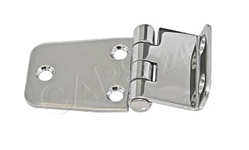 Stainless steel hinge cranked - stainless,