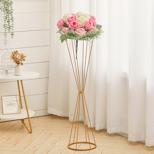 Gold flower stand for wedding - stand,