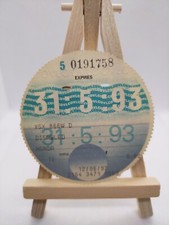 Disabled Honda PLG LVLO 1993 Original Old Road Viechle Car Cars Tax Disc Rare 