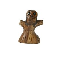 Wooden Owl on Branch
