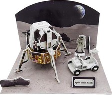 3D SPACE MODEL  KIT  TO MAKE APOLLO LUNAR MODULE 45 PIECES AGE 7+