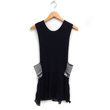 Ambidex Knit Vest Tunic Black