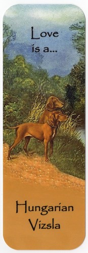 Hungarian vizsla dog bookmark - hungarian,