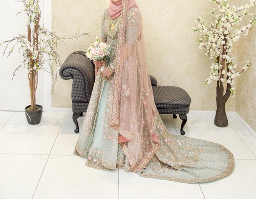Pastel bridal lengha duck - bridal, lengha,