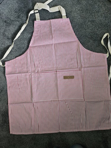 Red white striped - red,