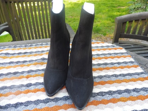 River island black faux - , suede