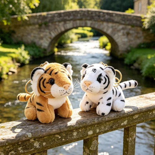 Kawaii cute plush keychain - cute,