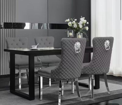 Luxury velvet dinning chair - velvet,