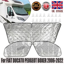 Internal Thermal Blinds Window Cover Windscreen for Fiat Ducato Peugeot Boxer