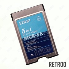 Edup 5-in-1 PC Multi Card Adapter for SD/SM/MS/MMC Memory Cards PCMCIA CardBus