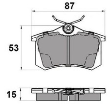 NAP Rear Brake Pad Set for VW