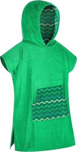Kids green hooded changing - green,