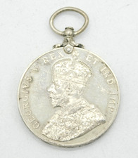 King George V Sterling Silver Coronation Police Medal 'PC. Bateman' Antique 1911