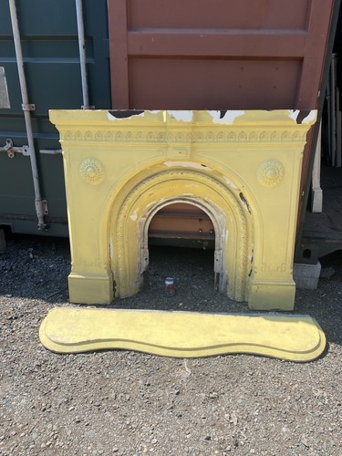 Large victorian cast - iron, fire
