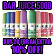 BAR JUICE 5000 NIC SALT E LIQUID 5mg 10mg 15mg 20mg Juice, 10ml NEW FLAVOURS