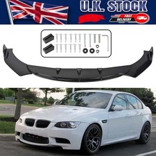 For BMW 3 Series F30 F31 E90 E91 Glossy Front Bumper Chin Lip Spoiler Splitter #