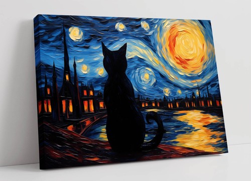 Van gogh starry night with - van,